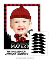 Pin the Mustache Game